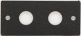 Unloaded Speaker Plate with 2 3/8 Round Holes