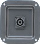RDP4BX1-NL4MPST 4 Pole Speakon Recessed Dish Plate