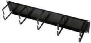 2RU Cable Management Panel - Metal Rings CM-2M
